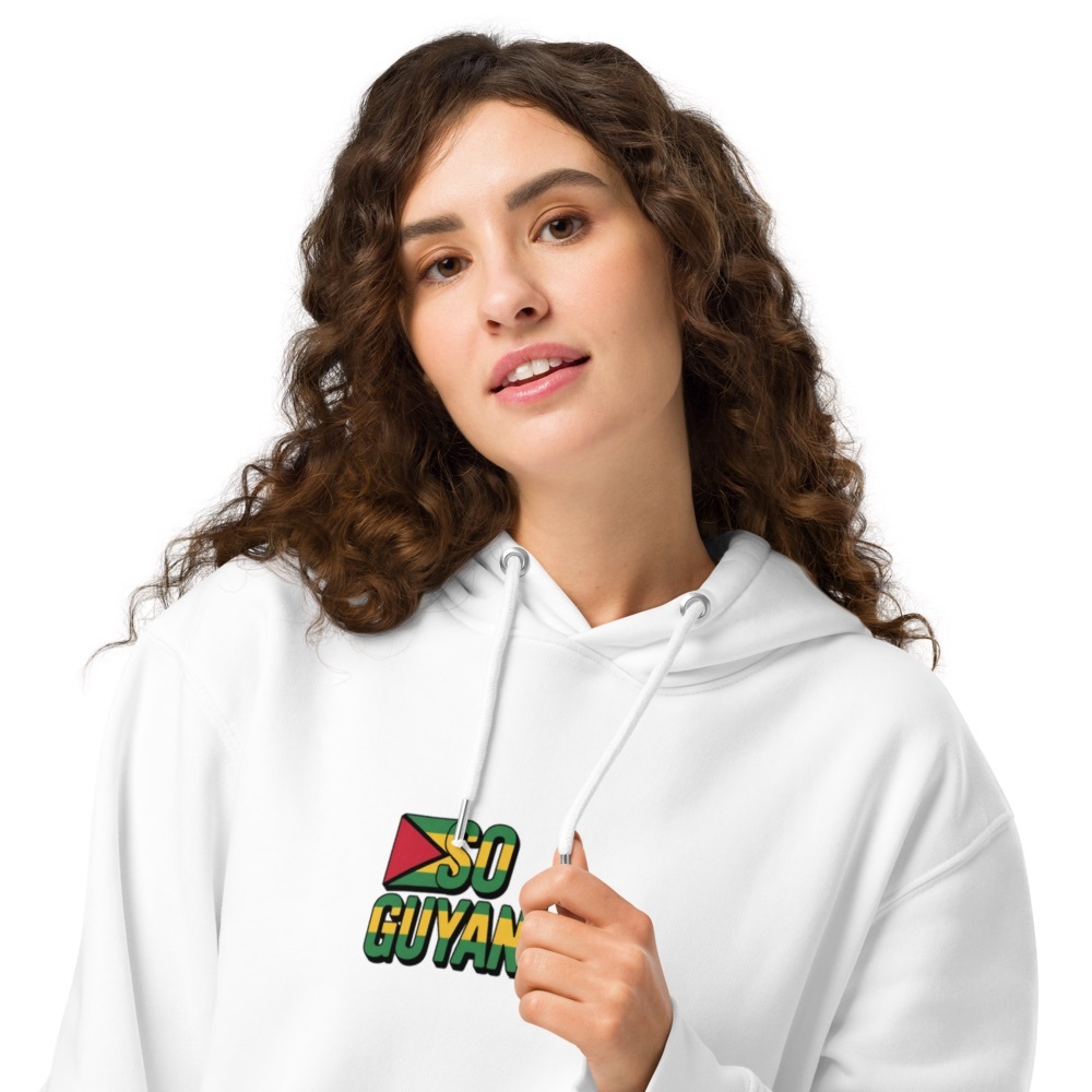 So Guyanese White Unisex Hoodie Designed by I’M So What Co 2025